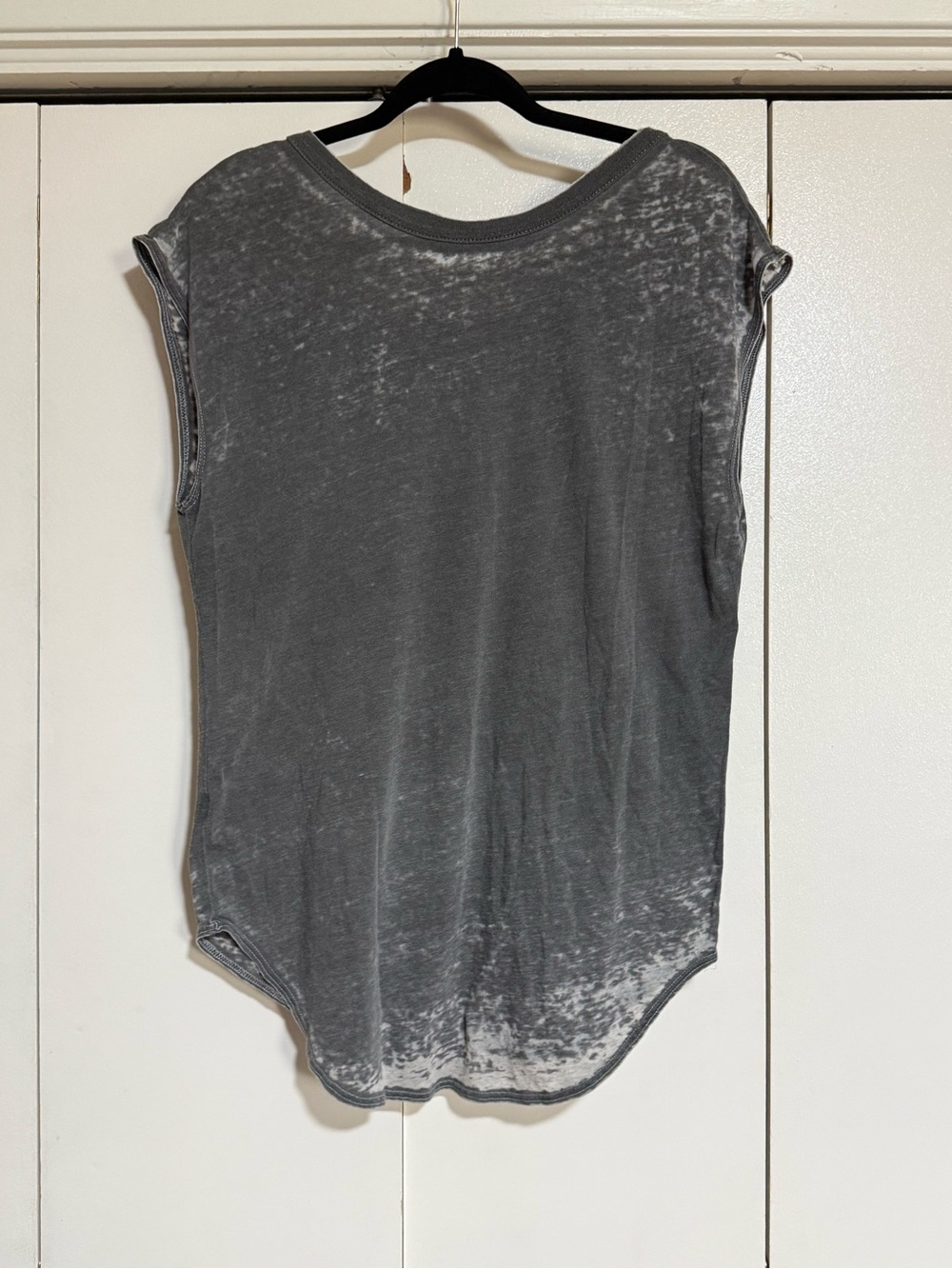 Chaser Moon Phase Burnout Graphic Tee Celestial Boho Gray Muscle Top Medium - Picture 5 of 14